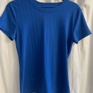 LOFT Vibrant Blue Short Sleeve Tee